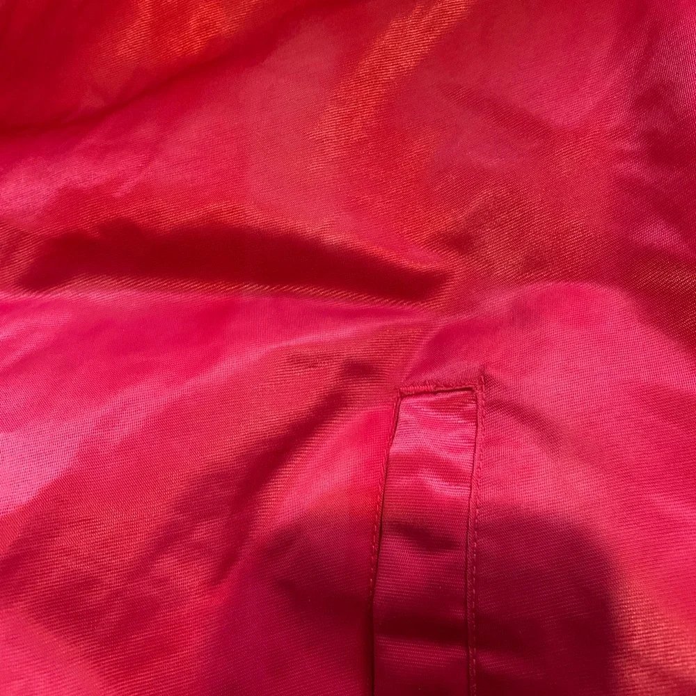 Blazers Red and Black  Satin Bomber Jacket - Picture 4 of 12